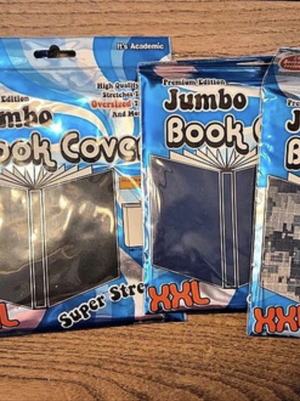 Mead Jumbo Book Cover Super Stretch Book Covers 4-Pack NWT